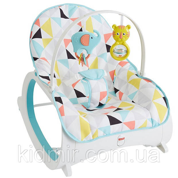 Крісло гойдалка шезлонг Мультиколор Fisher Price Teddler Rocker FDP04