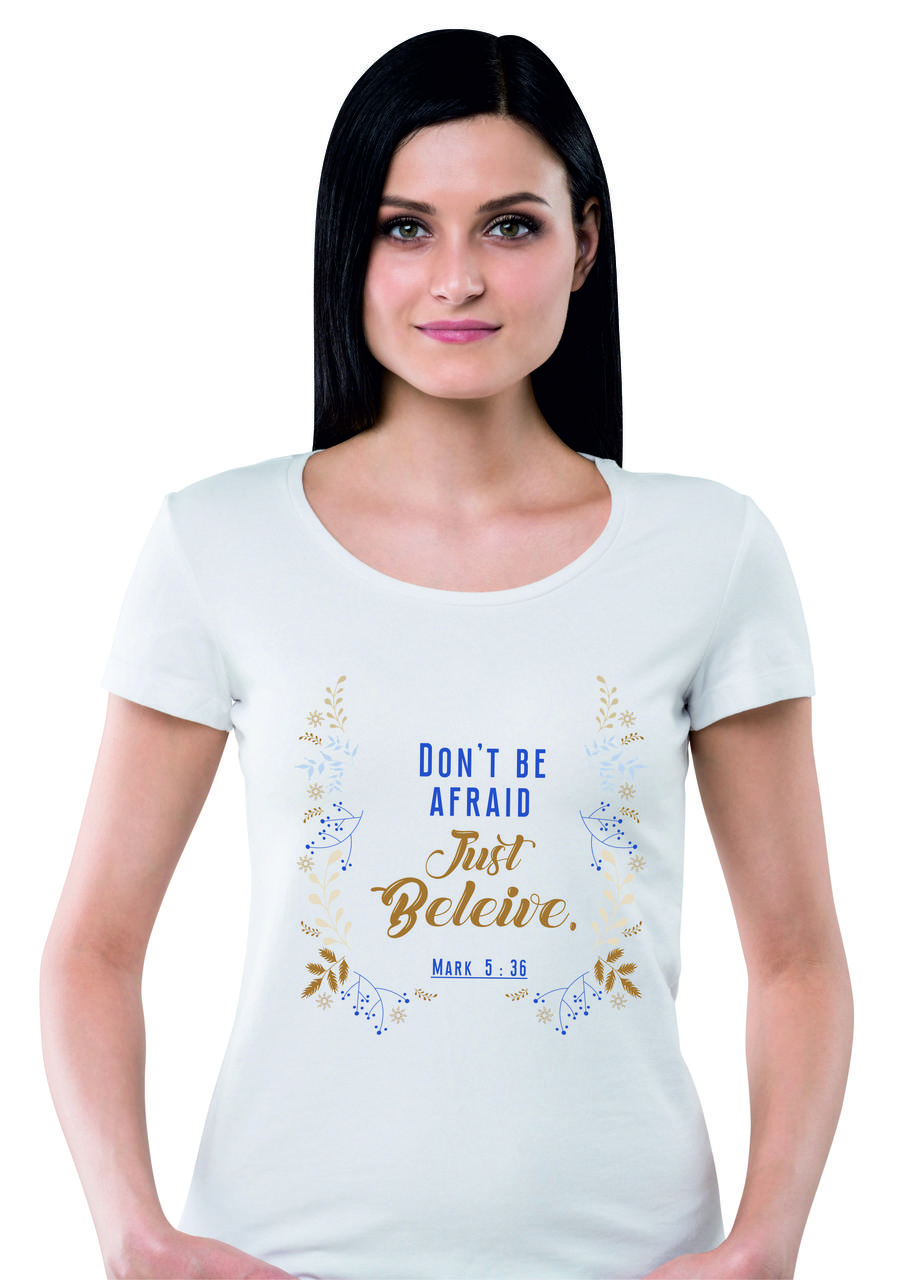 Жіноча футболка "Don't be afraid"