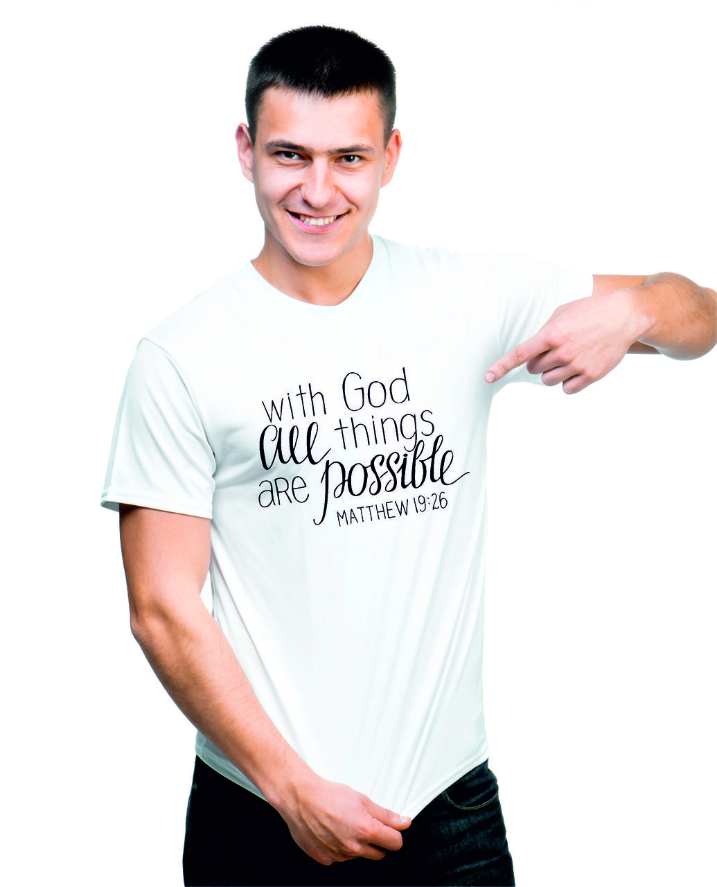 Чоловіча футболка "With God"
