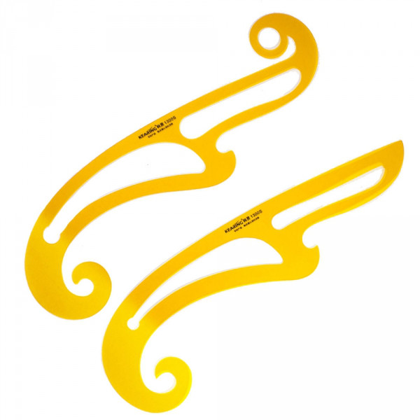 Линейка лекальная фигурная набор линий 2шт 1300S KEARING : продажа ...