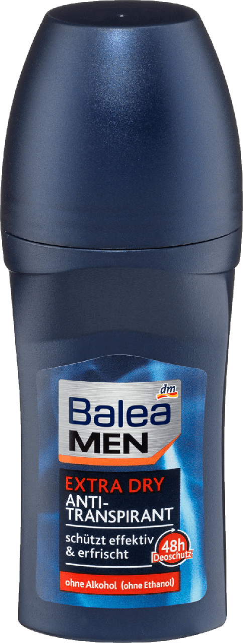 Дезодорант кульковий антиперспірант Balea MEN Deo Roll-On Antitranspirant Extra Dry 50мл., фото 1