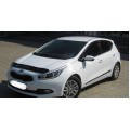 Дефлектор капоту, мухобойка KIA CEED з 2012 р. в. VIP