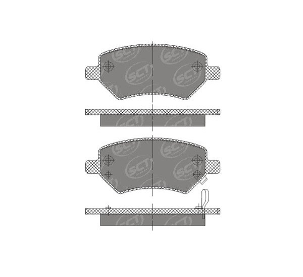 SCT Колодки SP 696 Profi Line