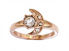 Кільце жіноче, Булат. Камені: Діаманти. Колір: позолота з кр. від. Є 17р. 18р. 19р. В упаковці 12 кілець.