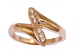 Кільце жіноче, Булат. Камені: Діаманти. Колір: позолота з кр. від. Є 17р. 18р. 19р. В упаковці 12 кілець.