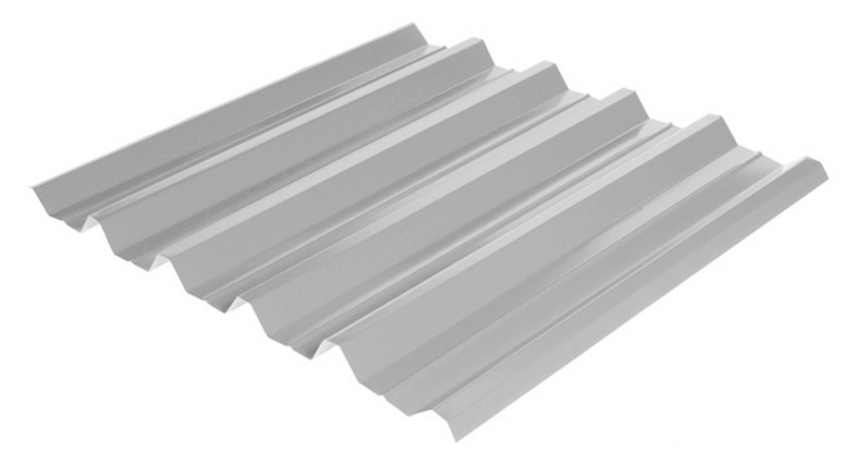 Профнастил Тектум-С НС-44 RAL 9006 (сріблястий металік) PE 0.45 несе Китай
