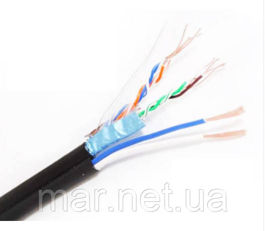 Кабель вита пара FTP 4х2х0,51+2*0,75 ПЕ, 305м Ok-net КППЭ-ВП (100) 4*2*0,51+2*0,75