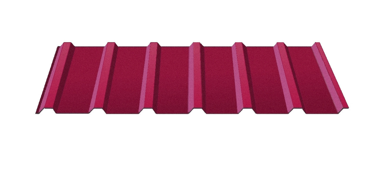 Профнактил покрівельний С-18 (колір 3005 — бордовий, глянець) метал Китай
