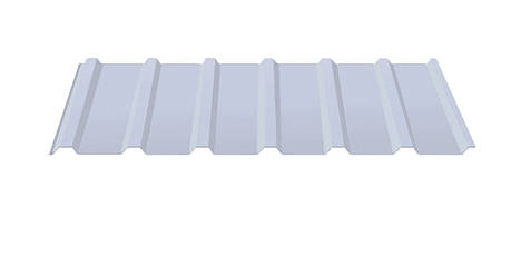 Профнастил С-18 RAL 9006 (сріблястий) PE 0.45 мм Корея, фото 1