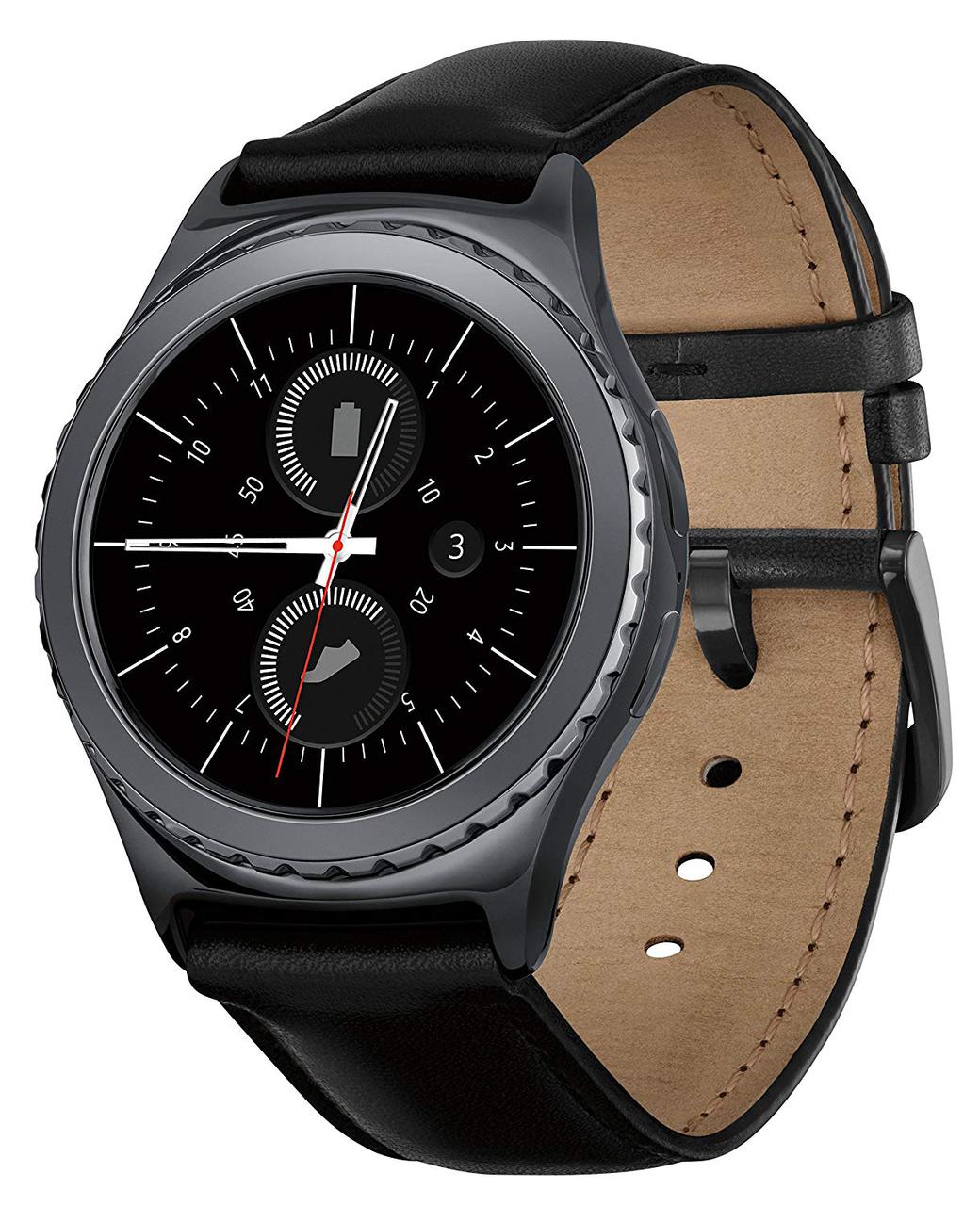 Шкіряний ремінець Primo для годин Samsung Gear S2 Classic (SM-R732 / SM-R735) - Black
