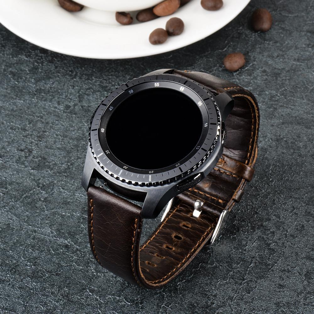 Шкіряний ремінець Primo для годин Samsung Gear S3 Classic SM-R770/Frontier RM-760 - Dark Brown