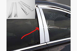 Хром плівка стійки Kia Cerato 1 2004-2009 (Кіа Серато)