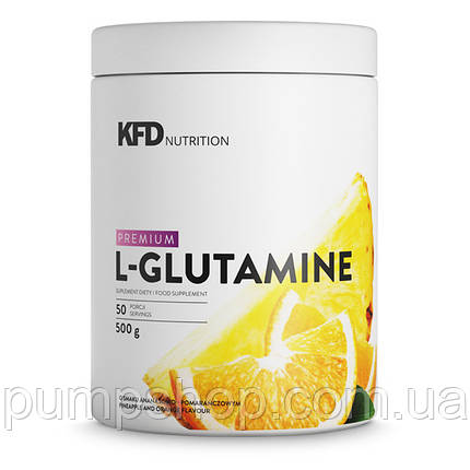 Глютамін KFD Nutrition Premium L-Glutamine 500 г, фото 1