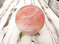 Шар из камня, розовый кварц, диам. 8 см.