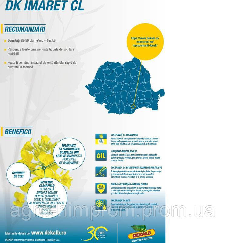 Насіння озимого Ріпаку ДК Імарет КЛ / насіння озимого ріпака ДК Імарет КЛ, Монсанто