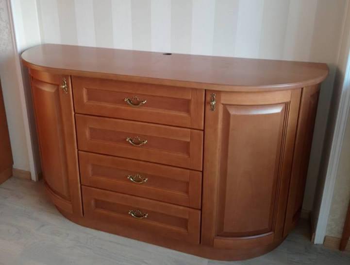 Комод дерев'яний  для спальні / вітальні / передпокою в класичному стилі Венера РКБ-Меблі, колір на вибір