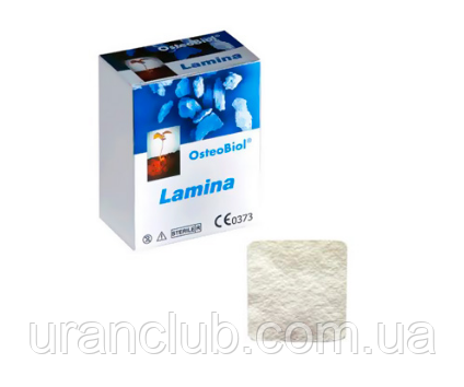 Lamina OsteoBiol мембрана з кортикальної кістки S - свинячий, 20 х 40 х (0.4-0.6)