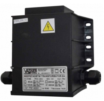 Трансформатор до басейну Vagner 230В, 12В, 100 Вт (залитий)