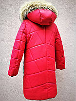 Зимовий стьобана пальто для дівчинки ріст 130-135, фото 3