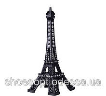 Ейфелева вежа декоративна зі стразами чорна 13 см