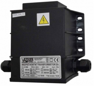 Трансформатор до басейну Vagner 230В, 12В, 300 Вт (залитий)