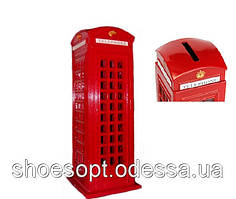 Телефонна будка Лондон Монетниця декоративна метал 17 см