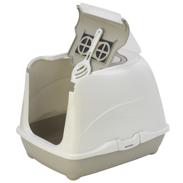 Туалет Moderna Flip Cat Jumbo для кішок закритий, 58х45х42 см