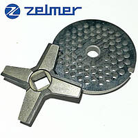 Ніж та грати для електром'ясорубки Zelmer NR8 - запчастини для м'ясорубок Zelmer