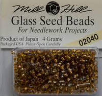 Бисер Mill Hill 02040, 11/0 Light Amber Glass Beads