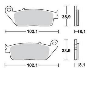 Мотоколодки SBS 627HS аналог Ferodo FDB570,TRW MCB598, BREMBO 07HO30SA ,Braking 716CM55, EBC FA142HH, фото 4