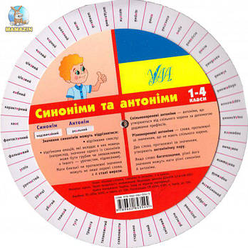 Словник-експрес "Синоніми та антоніми 1-4 клас" (укр.) 101542 G-Rich