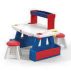 Дитячий Стіл з 2 стільцями для творчості Step 2 CREATIVE PROJECTS 81x99x67/30x31x31 см
