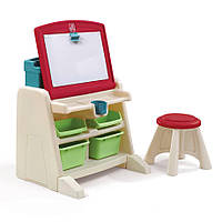 Детский стол со стулом и доской для творчества Step 2 FLIP&DOODLE 66x60x48/30x31x31 см