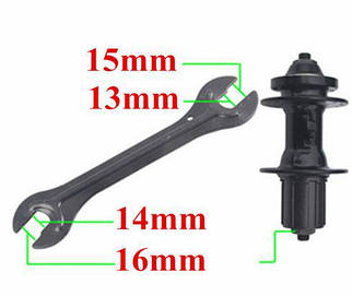 Вело ключ конусний педальний 13/15 і 14/16 мм комбінований