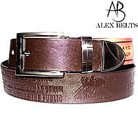 Ремінь чоловічий джинсовий шкіряний 40 мм - купити оптом в Одесі