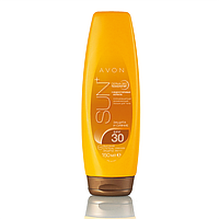 93967 Avon. Сонцезахисний зволожувальний лосьйон для тіла SPF 30 з ефектом сяйва SUN+. Ейвон/Ейвон/Евон 93967.