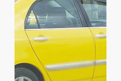 Хром зовнішня окантовка скел Toyota Corolla 2002-2007 (Тойота Корола)