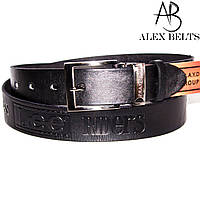 Ремінь чоловічий джинсовий шкіряний 40 мм - купити оптом в Одесі