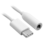 Перехідник USB Type C на 3.5 мм для навушников, гарнітури. Колір білий, фото 2
