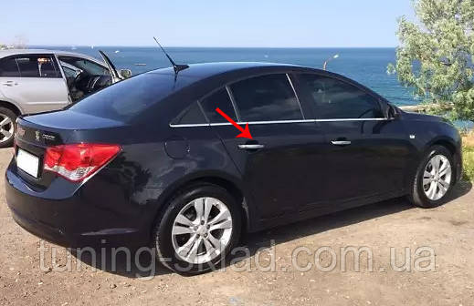Хром накладки на ручки Chevrolet Cruze (Шевроле Круз), фото 1