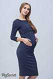 Сукня для вагітних та годування LOLLY DR-38.011, темно-синій меланж, фото 4