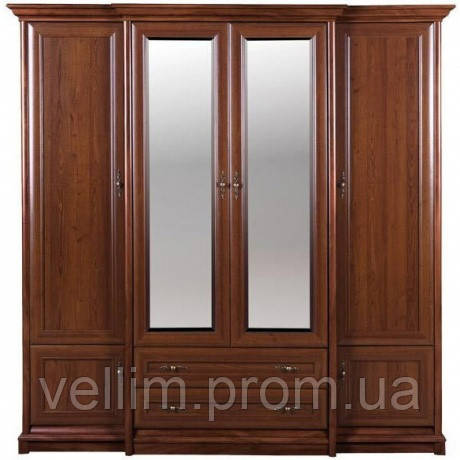 Шафа розпашній Gerbor Соната 4d/2s 227х225х53-65,5 каштан