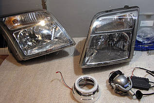 Ford Connect — встановлення світлодіодних Bi-LED лінз Optima Premium Adaptive Series 2,8"