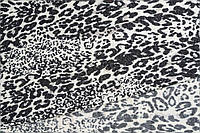 Трикотаж ангора леопардовый серый
