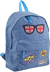 Молодіжний стильний рюкзак для прогулянок YES 553925 ST-15 Jeans London