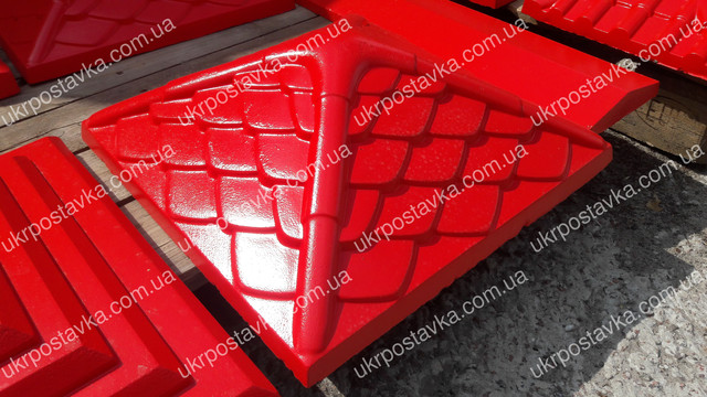 Крышка для забора LAND BRICK Дания красная 450х450 мм