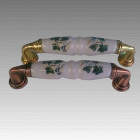 Меблева ручка кираміка "Листочок"