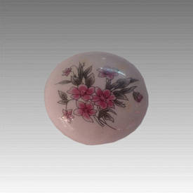 Меблева ручка куля плоский кирамика