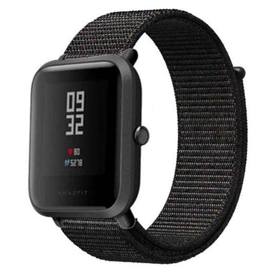 Нейлоновий ремінець Primo для годинника Xiaomi Huami Amazfit Bip / Amazfit GTS - Black