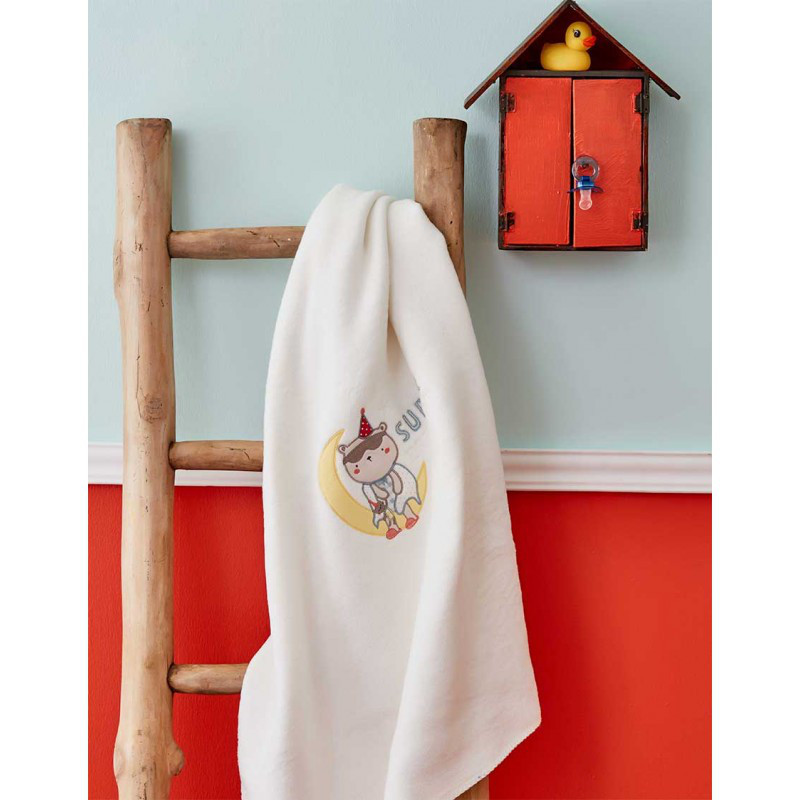 Дитячий плед в ліжечко Karaca Home - Dreamer Beyaz 2018-2 100*120, фото 1